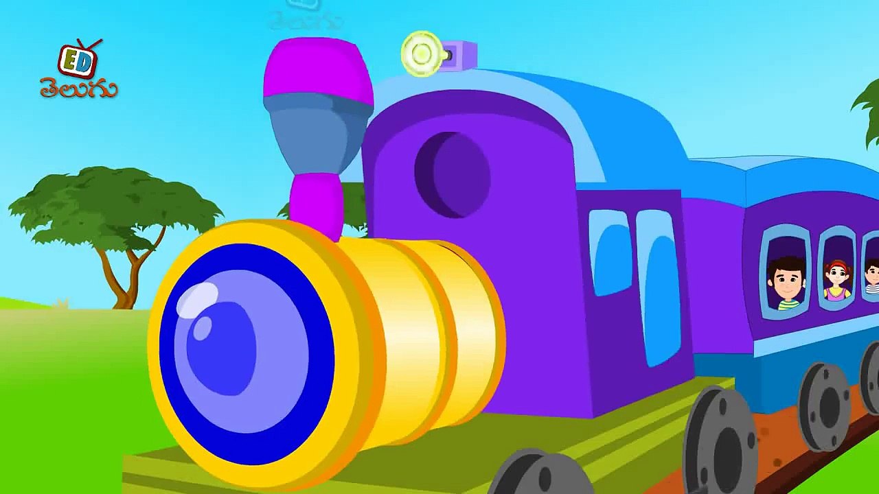 KZKCARTOON TV-Vache Vache Railu Bandi - Telugu Nursery Rhyme for Children