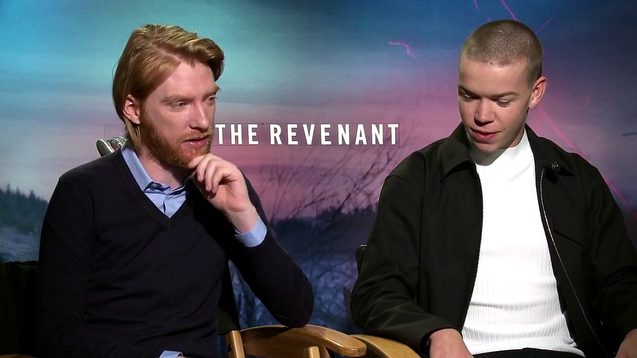 Domhnall Gleeson and Will Poulter Exclusive Interview THE REVENANT (2015)