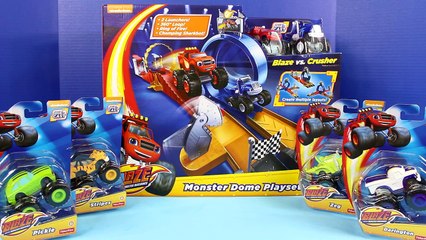 Video herunterladen: Nickelodeon Blaze And The Monster Machines Monster Dome Playset Darington Stripes Crusher