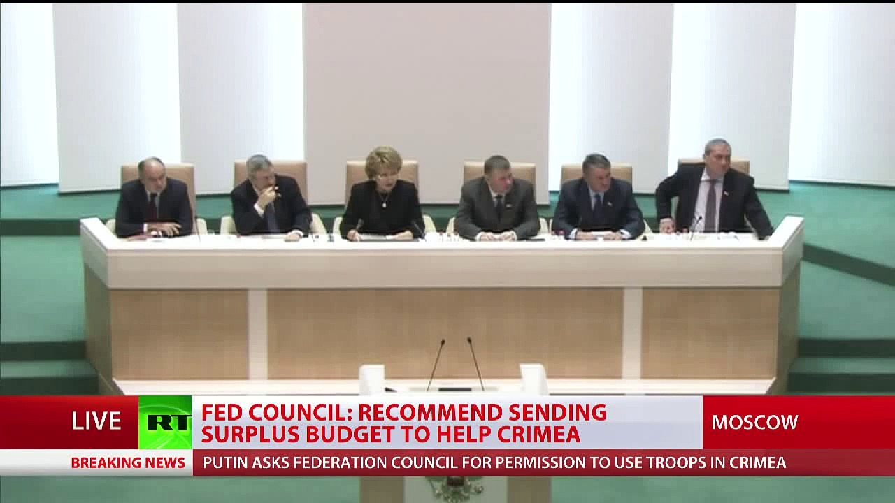 USE OF FORCE APPOVED in Ukraine by Russian senators
