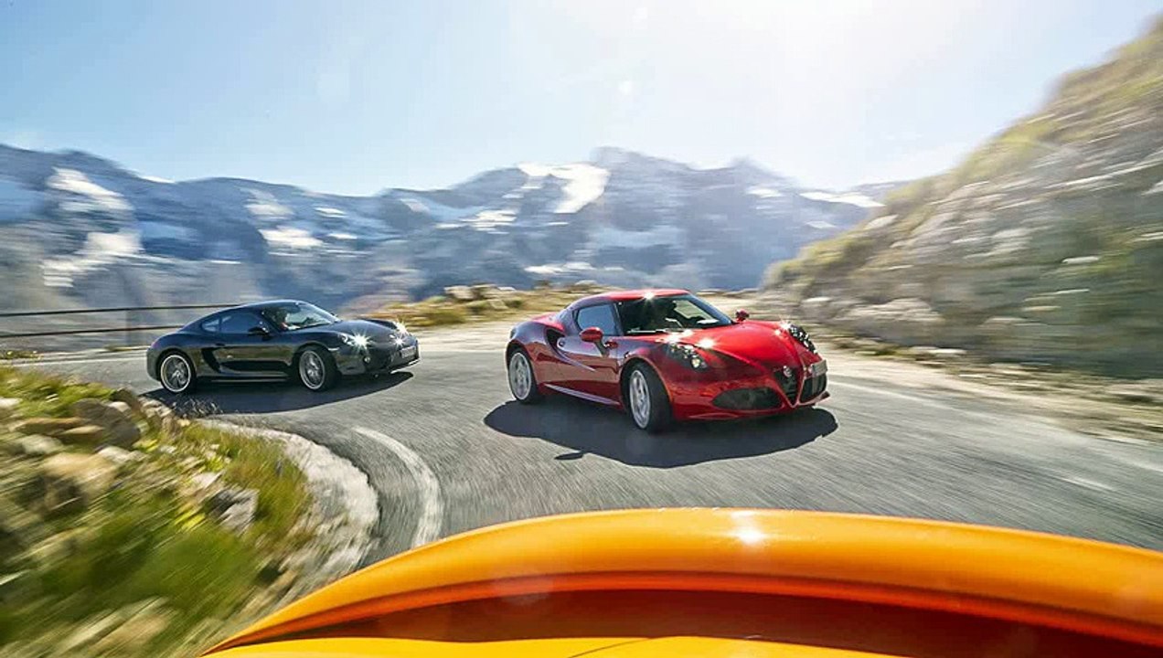 Porsche Cayman GT4 vs. Lotus Exige S (+ Hockenheimring Track-Times)