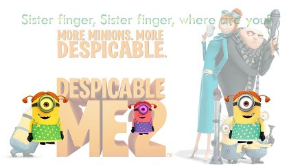Despicable Me 2 Finger Family Song Daddy Finger Nursery Rhymes gru Girl Minion Antonio Ful