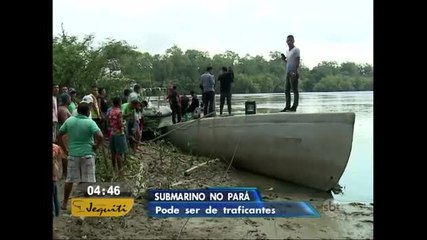 Submarino apreendido no Pará pode ser de traficantes
