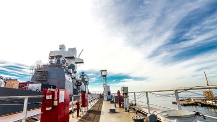 USS LAKE CHAMPLAIN CG 57 DRYDOCK 2015