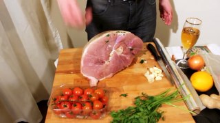 Рецепт свинины в духовке. Рождественский Новогодний