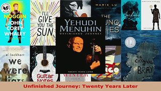 Read  Unfinished Journey Twenty Years Later Ebook Free