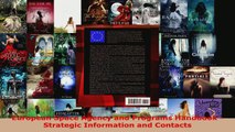 Download  European Space Agency and Programs Handbook  Strategic Information and Contacts EBooks Online