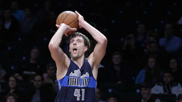 For Three: Dirk Climbs Scoring Ranks