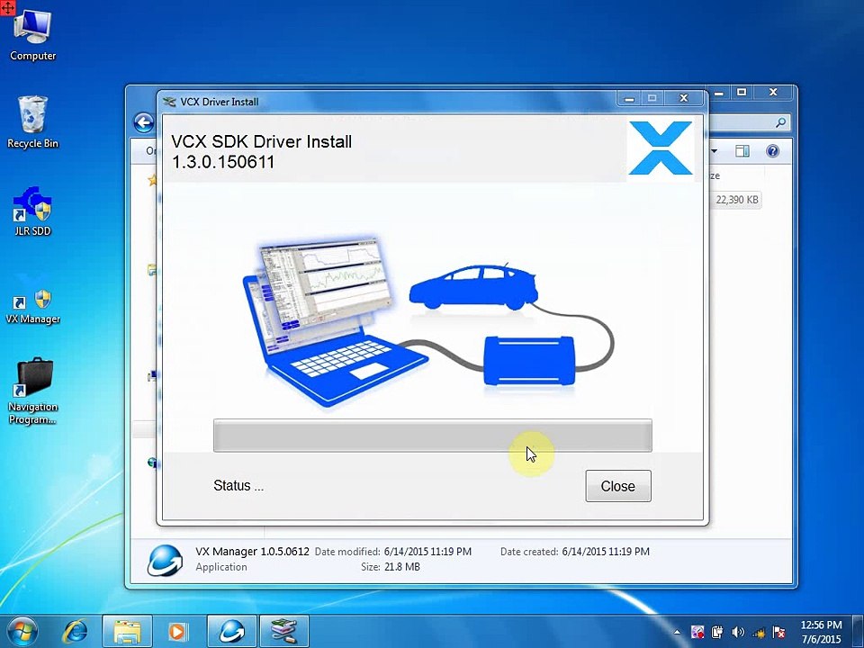 Vxdiag JLR141 Install Video