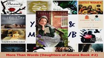 More Than Words Daughters of Amana Book 2 Read Online