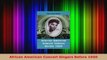 Download  African American Concert Singers Before 1950 Ebook Free