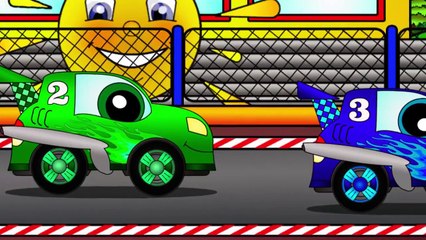 Eğlenceli çizgi film - Rengarenk bir dünya - Araba yarışı
