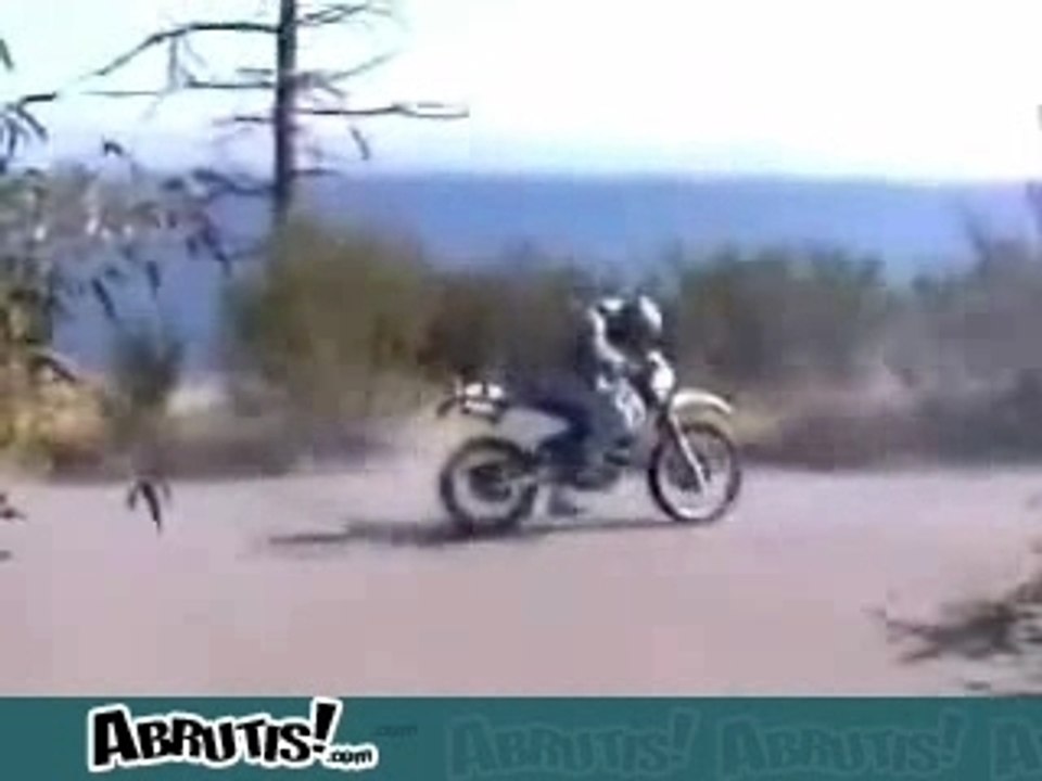 Burn en moto raté