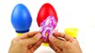 frozen 3 Giant Surprise Eggs Peppa Pig + Play Doh Mickey Mouse Frozen Disney Toys surprise eggs
