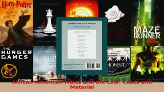 Read  AfricanAmerican Males and the Law Cases and Material Ebook Free