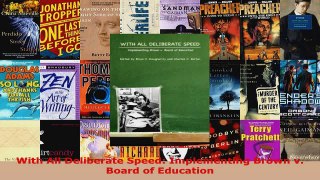 Read  With All Deliberate Speed Implementing Brown v Board of Education EBooks Online
