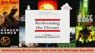 Read  Redeeming the Dream The Case for Marriage Equality EBooks Online
