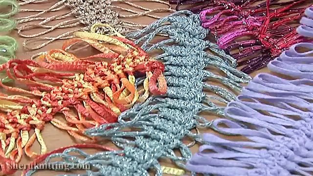 Hairpin Lace Crochet Tutorial The Puff Stitch Beaded Strip