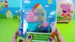 HD Peppa Pig toys (Daddy Pig and George unboxing) Peppa family Figures for children peppa pig