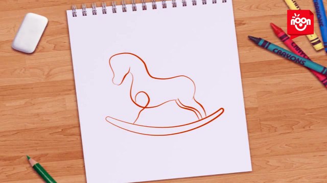 Beraber Çizelim - Oyuncak At (Çocuklar İçin Resim Dersi)