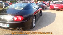 LOUD FERRARI MAKES CRAZY THE OTHER CARS ALLARMS 456M GT start up 2013 HQ