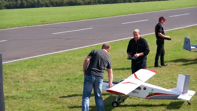 PILATUS PC 6 TURBO PORTA RC SCALE TURBOPROP MODEL AIRCRAFT / Jetpower Messe 2015