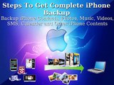 Get Complete iPhone  Backup on Windows And Mac OS X