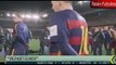 La broma de Leo Messi a Luis Suárez. ¿Esto lo donas al grupo, no 2015