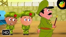 Five Little Soliders English Nursery Rhymes Cartoon/Animated Rhymes For Kids