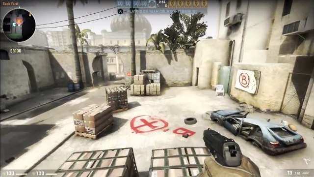 Counter Strike- Global Offensive GAMEPLAY- Single Player Dust, Casual Mode (BOT Game)