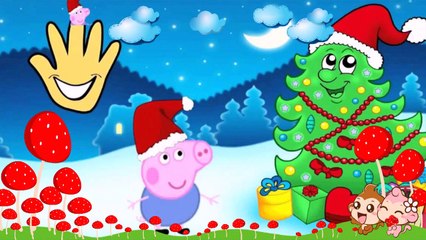 sevimli dostlar günaydın Peppa Pig Christmas Finger Family Nursery Rhyme - Mavi Balık Tv