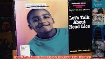 Lets Talk About Head Lice The Lets Talk Library