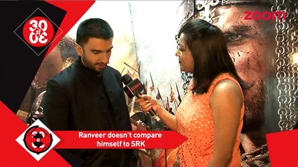 Ranveer Singh doesn't compare himself to Shah Rukh Khan - Bollywood News - #TMT