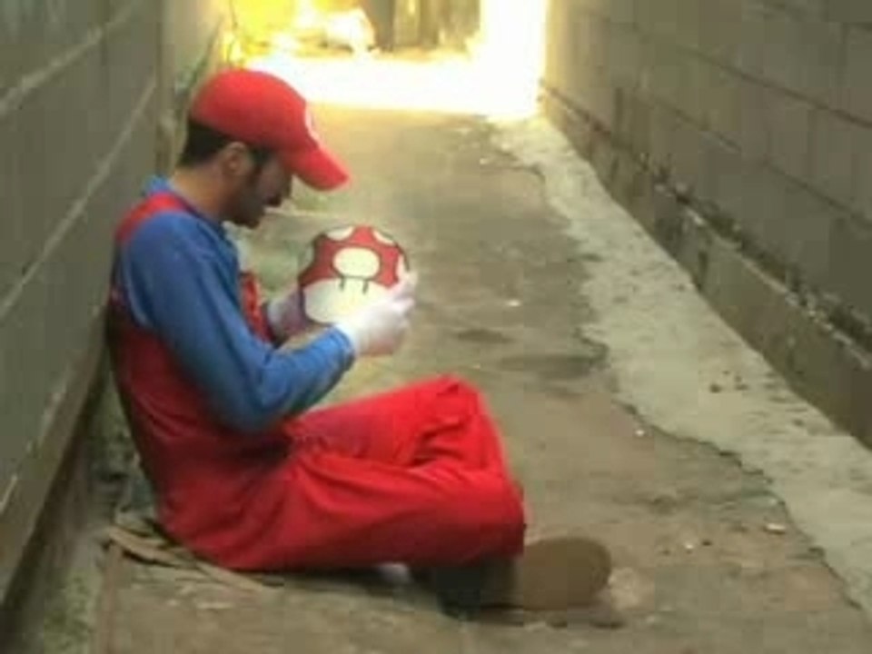 Super mario est accro aux champignons