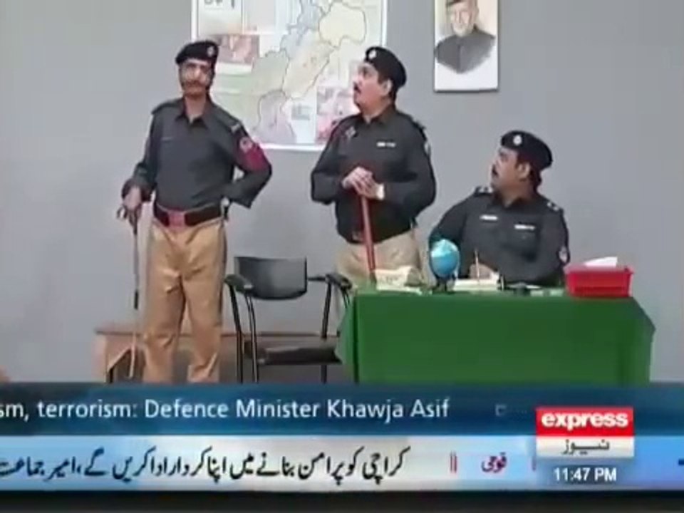 Nasir Chinyoti best as Hanif Teera Agha Majir as S.H.O In  Khabardar