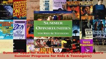PDF Download  Summer Opps for Kids  Teenagers 2003 Petersons Summer Programs for Kids  Teenagers Read Online
