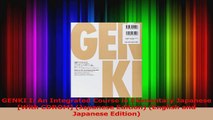 PDF Download  GENKI I An Integrated Course in Elementary Japanese With CDROM Japanese Edition Read Full Ebook