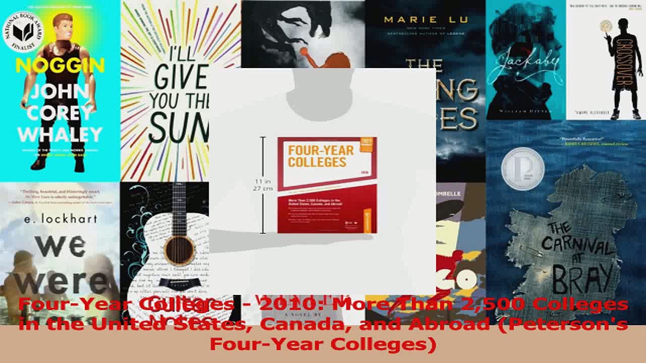 FourYear Colleges  2010 More Than 2500 Colleges in the United States Canada and Abroad Read Online