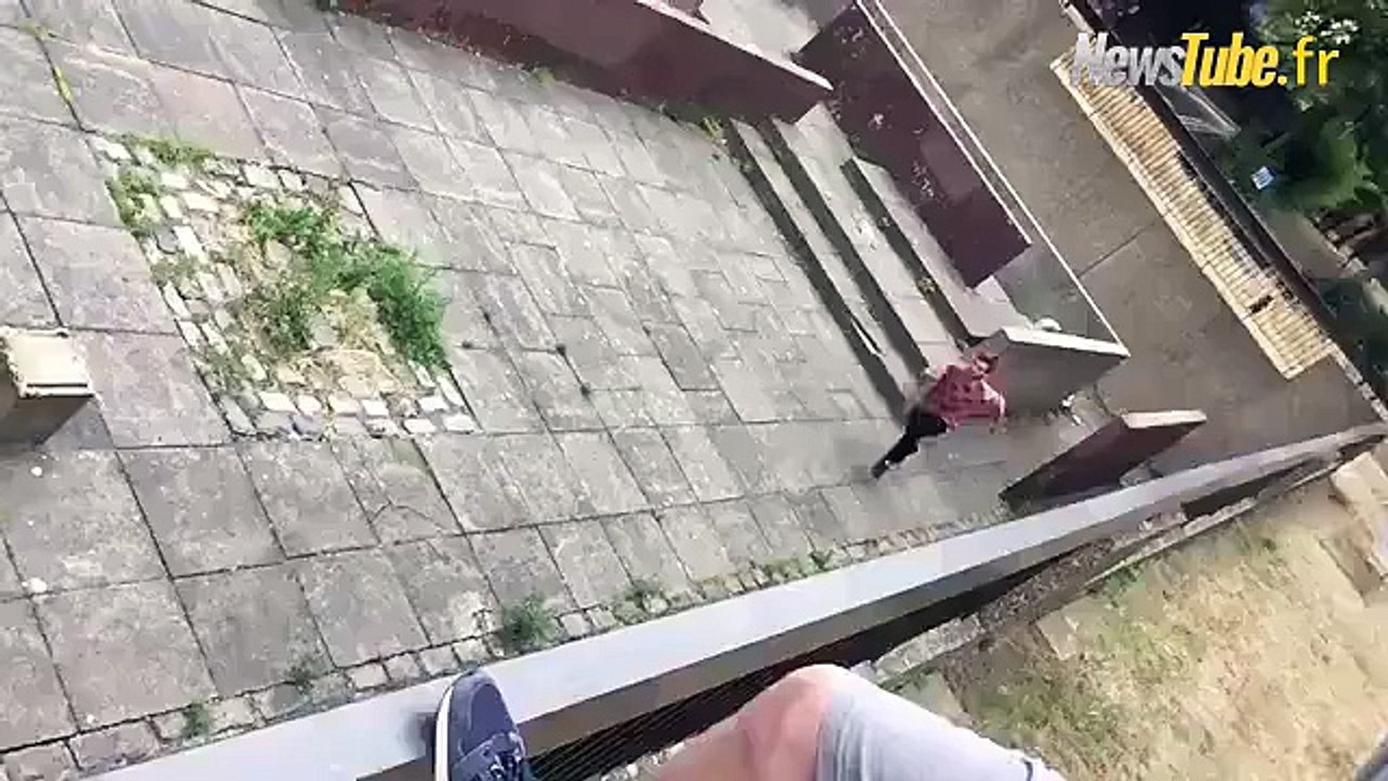 un saut incroyable en slow motion