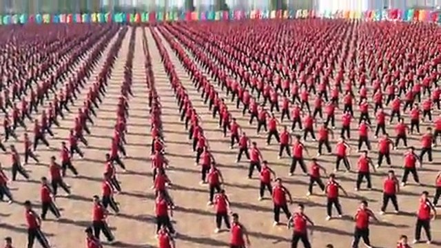 Spectacle synchronisé d'une école d'arts martiaux_2