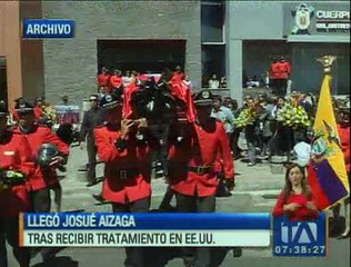 Bombero herido en incendio en Puembo llegó a Quito