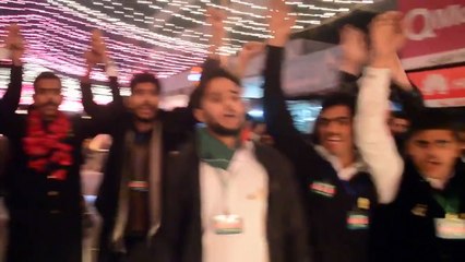 Shaheer Sialvi leading Milad Rally at Jehlum. ATI Sarai Alamgir