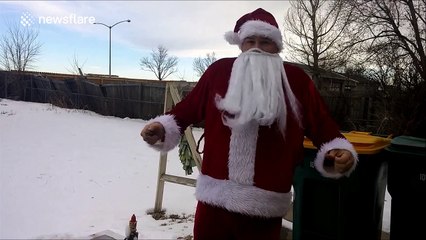 "Just like regular Santa, but with gunpowder"