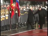 PM Narendra modi embarrassing moment In Russia walks as national anthem plays Full Video !