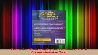 PDF Download  Computed Tomography for Technologists A Comprehensive Text PDF Online