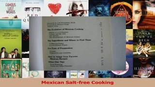 PDF Download  Mexican Saltfree Cooking Download Online