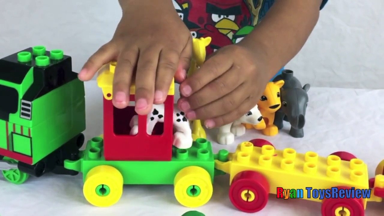 Thomas and Friends Percy Toy Train Lego Duplo to the Zoo Batman vs Joker Toys Fight Lego D