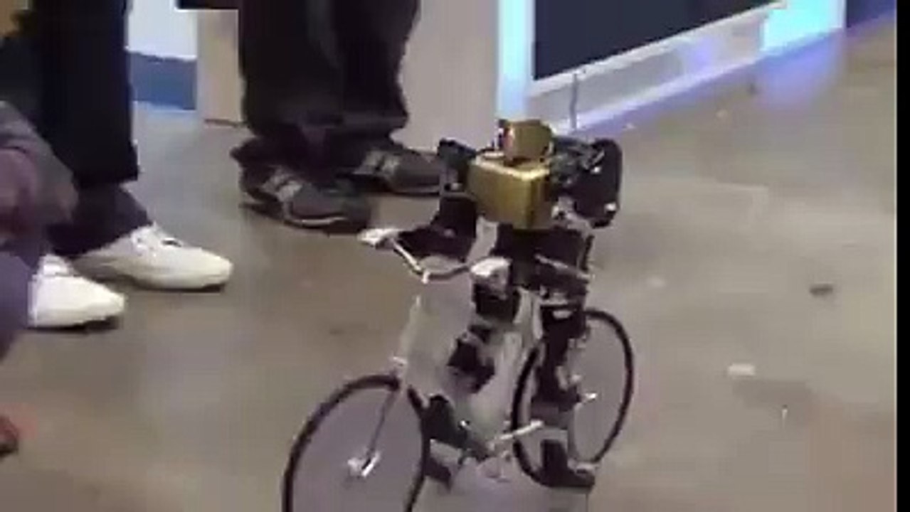 Robot Driving Bike In Japan