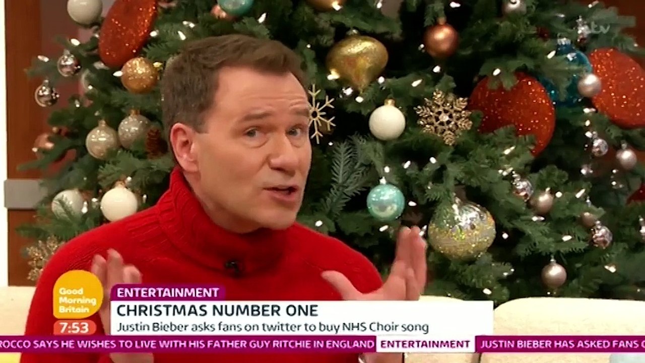 Kate Garraway thinks Bieber knows NHS Choir will win Xmas No1