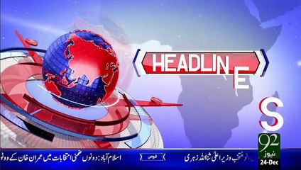 Headlines – 11:00 PM – 24 Dec 15 - 92 News HD